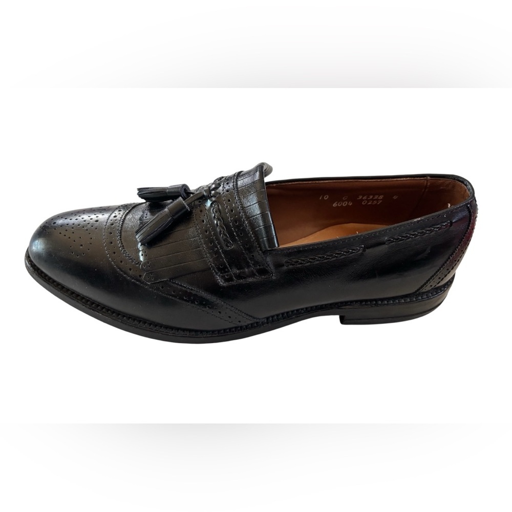 Allen Edmonds Bradenton Black Leather Tassel Loafers Men’s 10 C - Picture 11 of 12